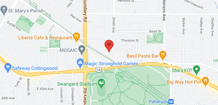 map of 207 5667 SMITH AVENUE